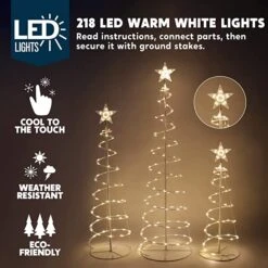 3 Packs Lighted Spiral Christmas Tree Set 13 3 Packs Lighted Spiral Christmas Tree Set -Joiedomi 71drZ8HDnCL. AC SX679