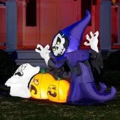 6ft Halloween Inflatable Ghost Grim Reaper -Joiedomi 71dz3JS8RYL. AC SL1500