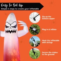 8ft Halloween Ghost Holding Skull 16 8ft Halloween Ghost Holding Skull -Joiedomi 71gHsRmOedL. AC SL1500