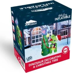 7ft Tall Dinosaur Decorating A Christmas Tree Christmas Inflatable 17 7ft Tall Dinosaur Decorating A Christmas Tree Christmas Inflatable -Joiedomi 71hy5EG79kL. AC SL1280