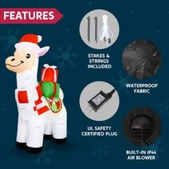 Large Christmas Llama Inflatable (6 Ft) -Joiedomi 71izKNms9mL. AC SL1500