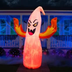 8ft Halloween Flaming Hand Ghost With Fire Light -Joiedomi 71k7KVm1TqL. AC SL1500