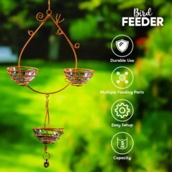 Oriole Hanging Metal Bird Feeder 12 Oriole Hanging Metal Bird Feeder -Joiedomi 71nHTEVdjRL. AC SL1500