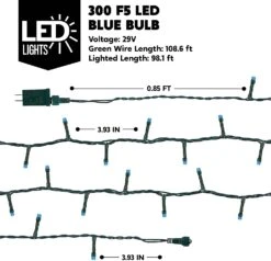300-Count Blue LED Mini String Lights, 8 Modes -Joiedomi 71nnwPm9nIL. AC SL1500