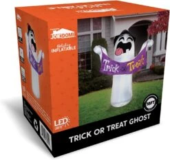 10ft Halloween Cute Ghost With Trick Or Treat Banner And Witch Hat -Joiedomi 71oaHy38iyL. AC SL1500