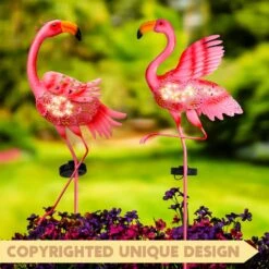 2 Pack Pink Flamingo Garden Solar Lights -Joiedomi 71ocOeI18eL. AC SL1500