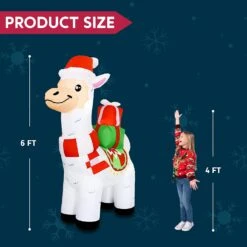 Large Christmas Llama Inflatable (6 Ft) -Joiedomi 71qqOksSG1L. AC SL1500
