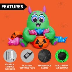 5ft Halloween Inflatable Monster Candy -Joiedomi 71rJUCukrSL. AC SL1500