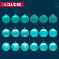 18Pcs Christmas Ball Ornaments Teal 14 18Pcs Christmas Ball Ornaments Teal -Joiedomi 71roVI03FHL. AC SL1500