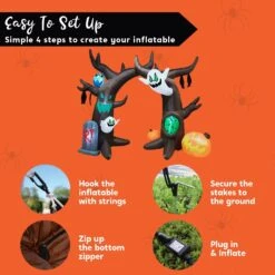 Jumbo Scary Tree Archway Inflatable (8 Ft) 16 Jumbo Scary Tree Archway Inflatable (8 Ft) -Joiedomi 71rxnIzKS L. AC SL1500