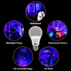 9W LED Black Light Bulb, 2 Packs -Joiedomi 71so3gAcRFL. AC SL1500 1