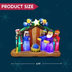 Large Nativity Scene With Angels Inflatable (6 Ft) -Joiedomi 71uBK0ZD yL. AC SL1500