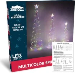 Lighted Spiral Christmas Tree Set LED Warm White - 3 Pcs -Joiedomi 71w1ae6LziL. AC SL1500