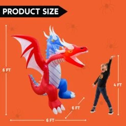 6ft Inflatable Double Headed Dragon -Joiedomi 71zqaC9EX4L. AC SL1500