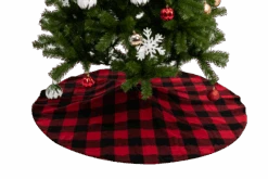 48in Buffalo Red Large Plaid Christmas Tree Skirt -Joiedomi 7ZjKA9xA
