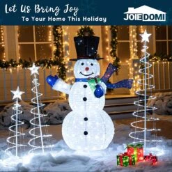 Lighted Spiral Christmas Tree Set LED Cool White - 3 Pcs 13 Lighted Spiral Christmas Tree Set LED Cool White - 3 Pcs -Joiedomi 81 xLyzCexL. AC SL1500