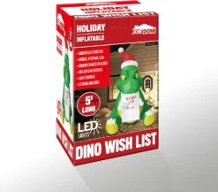 Tall Christmas Sitting Dinosaur Inflatable (5 Ft) -Joiedomi 810NDOjxrcL. AC SL1500