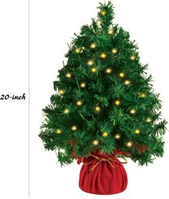 Tabletop Mini Christmas Tree Prelit With 45 Clear LED Lights(8 Light Modes) 11 Tabletop Mini Christmas Tree Prelit With 45 Clear LED Lights(8 Light Modes) -Joiedomi 812q4V2qXLL. AC SL1500