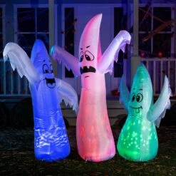3 In 1 Halloween Cute Ghosts Inflatable - 6ft 5ft & 4ft