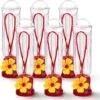 Mini Hummingbird Feeders With Hanging Wires, 6 Pcs