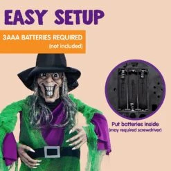 Hanging Halloween Witch Decoration -Joiedomi 813mIFytHKL. AC SL1500