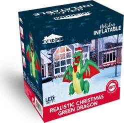 8ft Tall Realistic Christmas Green Dragon Christmas Inflatable -Joiedomi 814tgzxUiWL. AC SL1500
