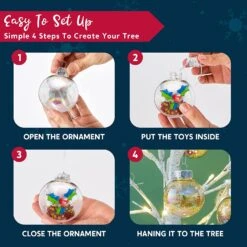 12 Pcs Chrome Christmas Ornaments 2.36in 15 12 Pcs Chrome Christmas Ornaments 2.36in -Joiedomi 8169emQhB6L. AC SL1500