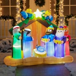 Large Nativity Scene With Angels Inflatable (6 Ft) -Joiedomi 816JGFXZPuL. AC SL1500