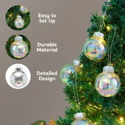 12 Pcs Chrome Christmas Ornaments 2.36in 14 12 Pcs Chrome Christmas Ornaments 2.36in -Joiedomi 818CxQQPAJL. AC SL1500