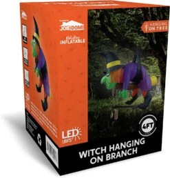 4ft Halloween Inflatable Witch Hanging On Branch -Joiedomi 818alxzkrwL. AC SL1500