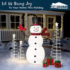 3 Packs Lighted Spiral Christmas Tree Set 15 3 Packs Lighted Spiral Christmas Tree Set -Joiedomi 81ADy76PjXL. AC SX679