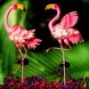 2 Pack Pink Flamingo Garden Solar Lights -Joiedomi 81BbZmY7MfL. AC SL1500
