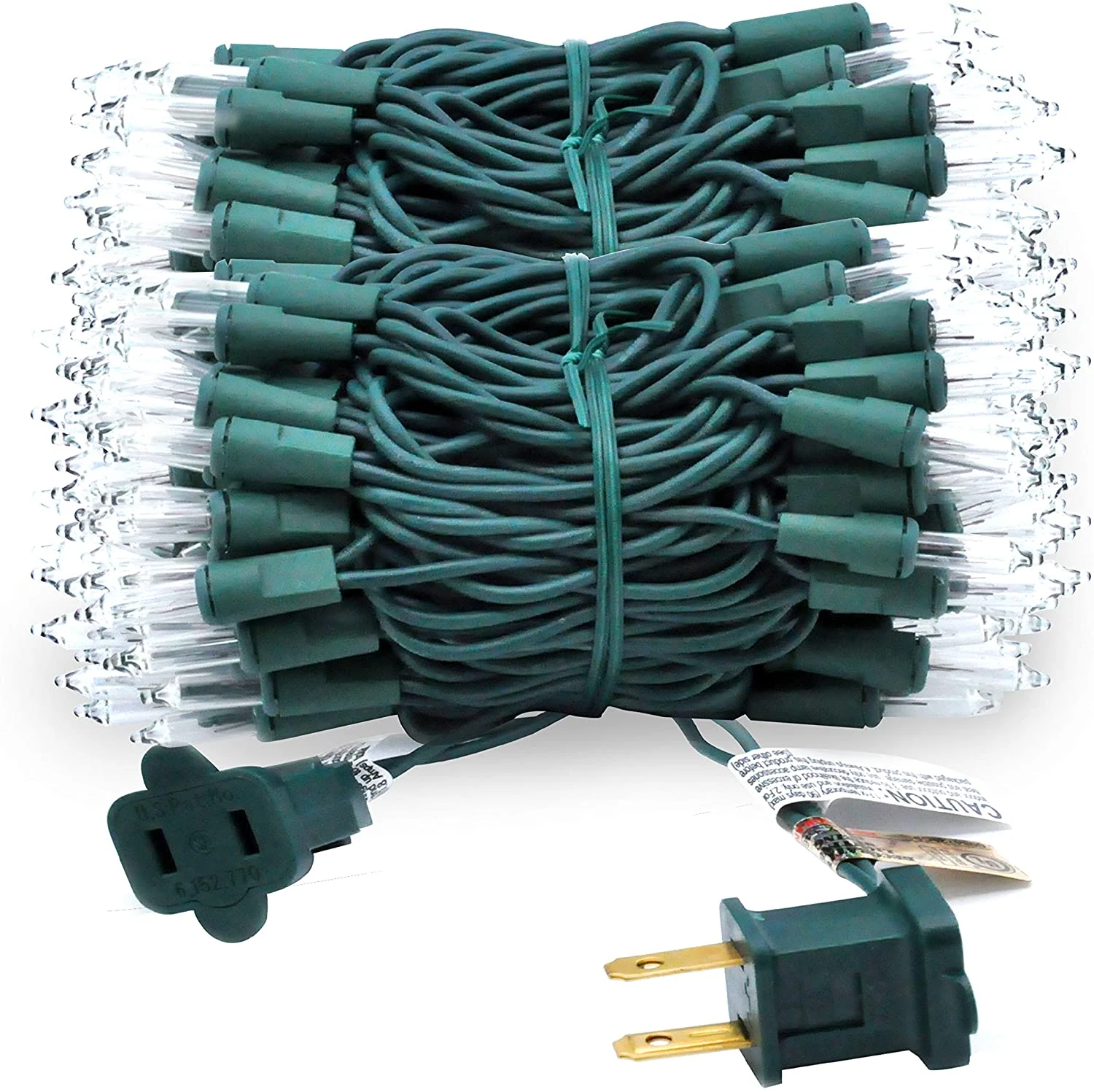 150 Counts Clear Green Wire Christmas Lights Set Of 2 7 150 Counts Clear Green Wire Christmas Lights Set Of 2 - Image 5
