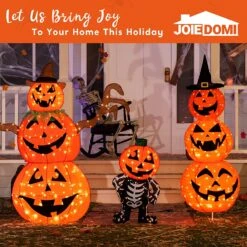 30in LED Warm Yard Light - Tinsel Skeleton Pumpkin -Joiedomi 81GOsXse7SL. AC SL1500
