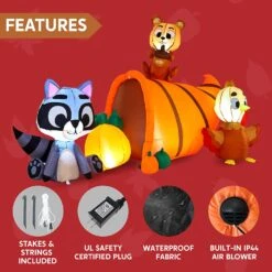 6ft Inflatable Woodland Animals With Cornucopia -Joiedomi 81GXA7uQbaL. AC SL1500