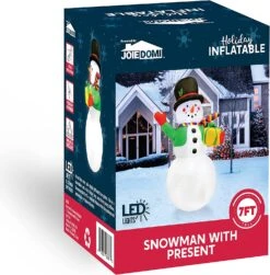 Large Snowman With Present Inflatable (7 Ft) 18 Large Snowman With Present Inflatable (7 Ft) -Joiedomi 81GXZqjoAVL. AC SL1500