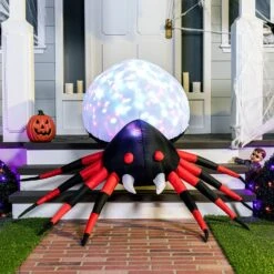 Tall Projection Kaleidoscope White Spider Inflatable (4 Ft) -Joiedomi 81Gzs81 YFL. AC SL1500