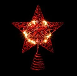 Glitter Red Star Tree Topper -Joiedomi 81IhT82fhfL. AC SL1500