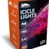 150 M5 LED Black Wire Icicle Lights (Orange & Purple) -Joiedomi 81JBD8xL74L. AC SL1500