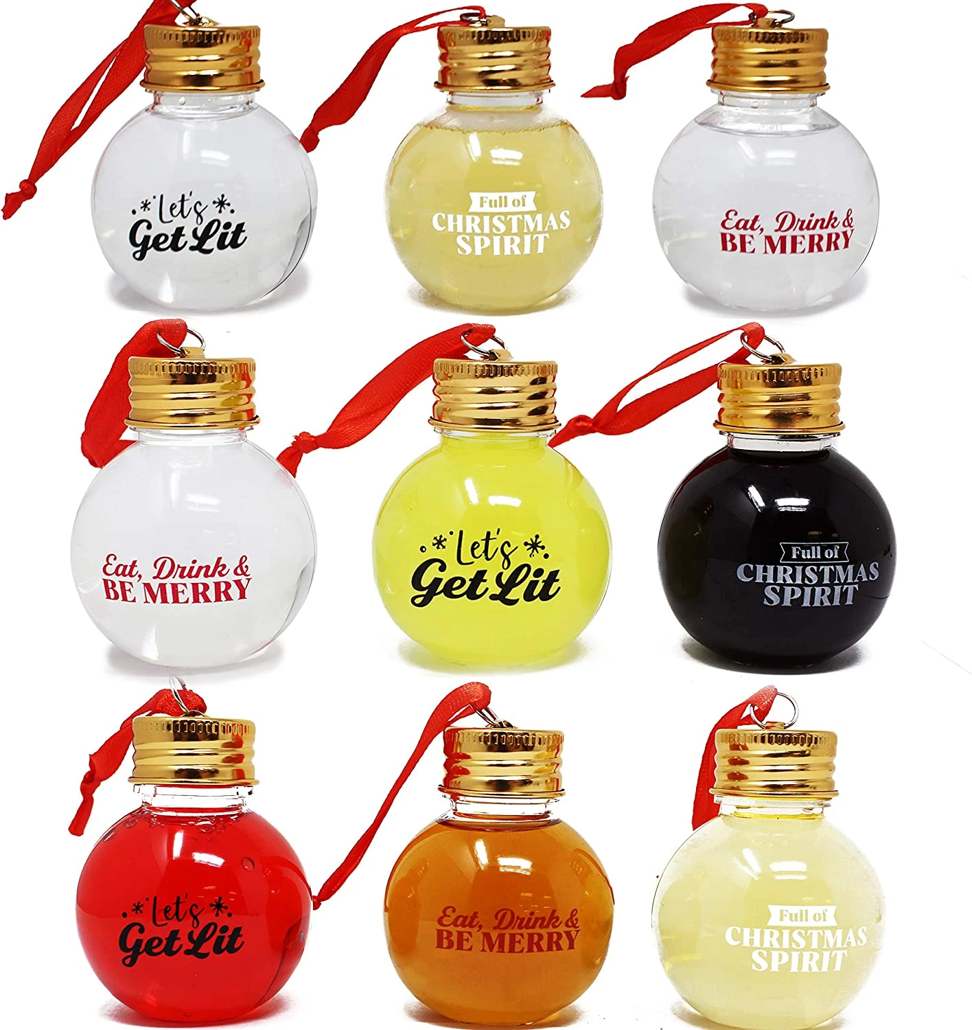 9 Pcs Boozeball Christmas Ornaments 3 9 Pcs Boozeball Christmas Ornaments
