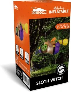 4 Ft Halloween Long Inflatable Witch Sloth -Joiedomi 81LMck9YhbL. AC SL1500