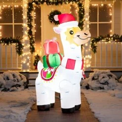 Large Christmas Llama Inflatable (6 Ft) -Joiedomi 81NJd9BSykL. AC SL1500