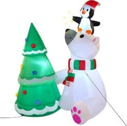 Large Polar Bear Christmas Tree Inflatable (6 Ft) -Joiedomi 81NReY02mxL. AC SL1500 1