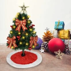 24in Prelit Tabletop Christmas Tree With Tree Skirt -Joiedomi 81OZI32Tl0L. AC SL1500