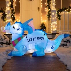 6 FT Long Inflatable Blue Dragon With Snowflake With Build-in LEDs 12 6 FT Long Inflatable Blue Dragon With Snowflake With Build-in LEDs -Joiedomi 81QRLUetoSL. AC SL1500