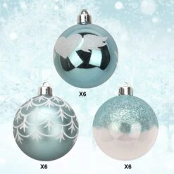 6CM Christmas Ornaments With Gradient Baby Blue, 18 Pcs -Joiedomi 81T5BtAMRQL. AC SL1500