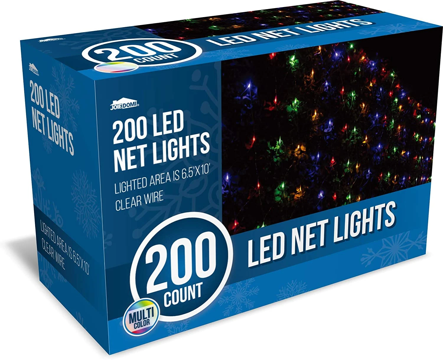 200 LED Christmas Net Lights, Multicolor 7 200 LED Christmas Net Lights, Multicolor - Image 5