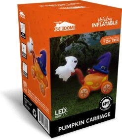 5ft Halloween Pumpkin Carriage With Witch Hat & Hanging Ghost -Joiedomi 81Ur96oBavL. AC SL1500