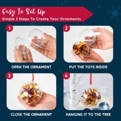 3.15in Plastic Fillable Christmas Ball Ornaments, 10 Pcs -Joiedomi 81VneY6 XRL. AC SL1500 639deb31 e682 46c2 b7d5 edb02d5c313e