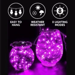 300-Count Purple LED Mini String Lights, 8 Modes 14 300-Count Purple LED Mini String Lights, 8 Modes -Joiedomi 81XhLfeDhVL. AC SL1500 1